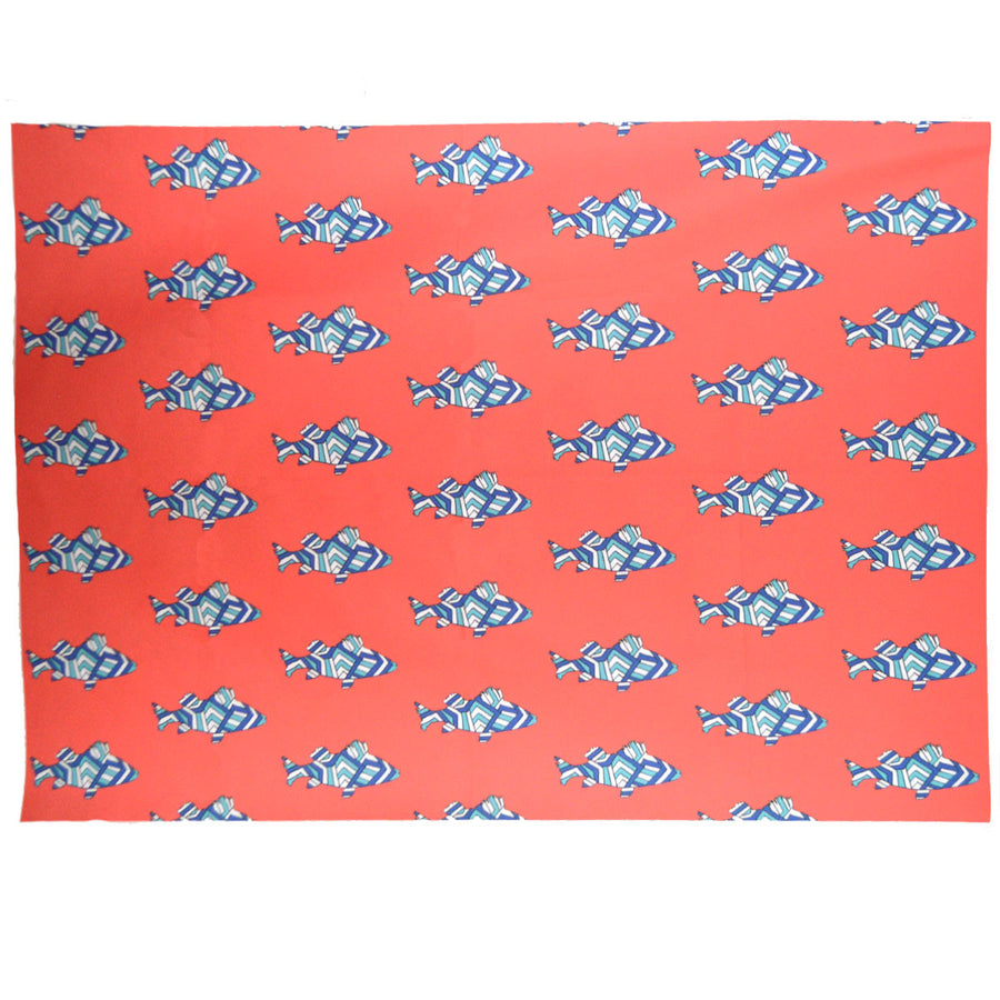 Geranium Striped Perch Fabric