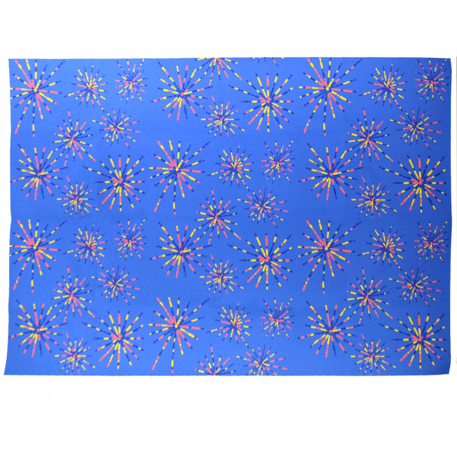 Indigo Fireworks Fabric