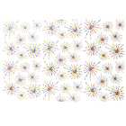 White Fireworks Fabric