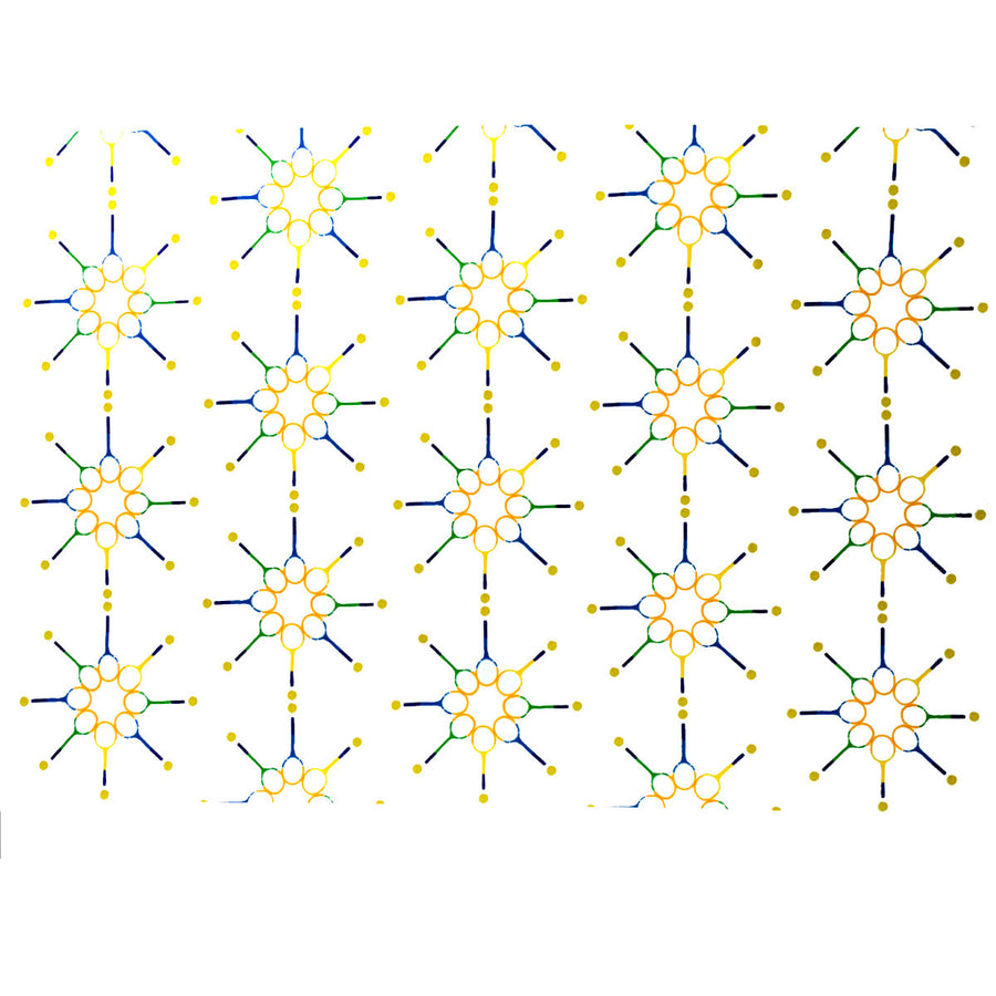 White Match Point Fabric