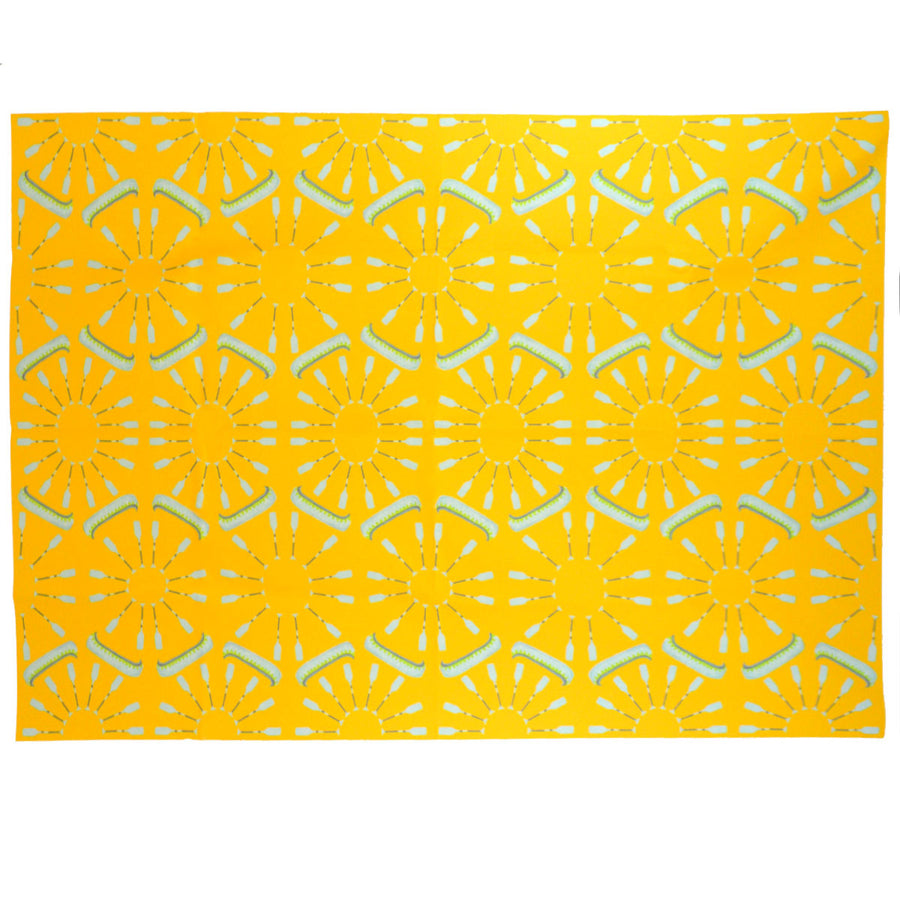 Yellow Canoes Fabric