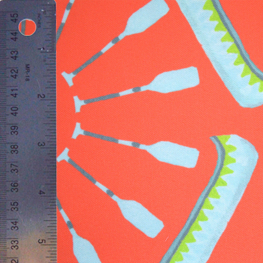 Coral Canoes Fabric