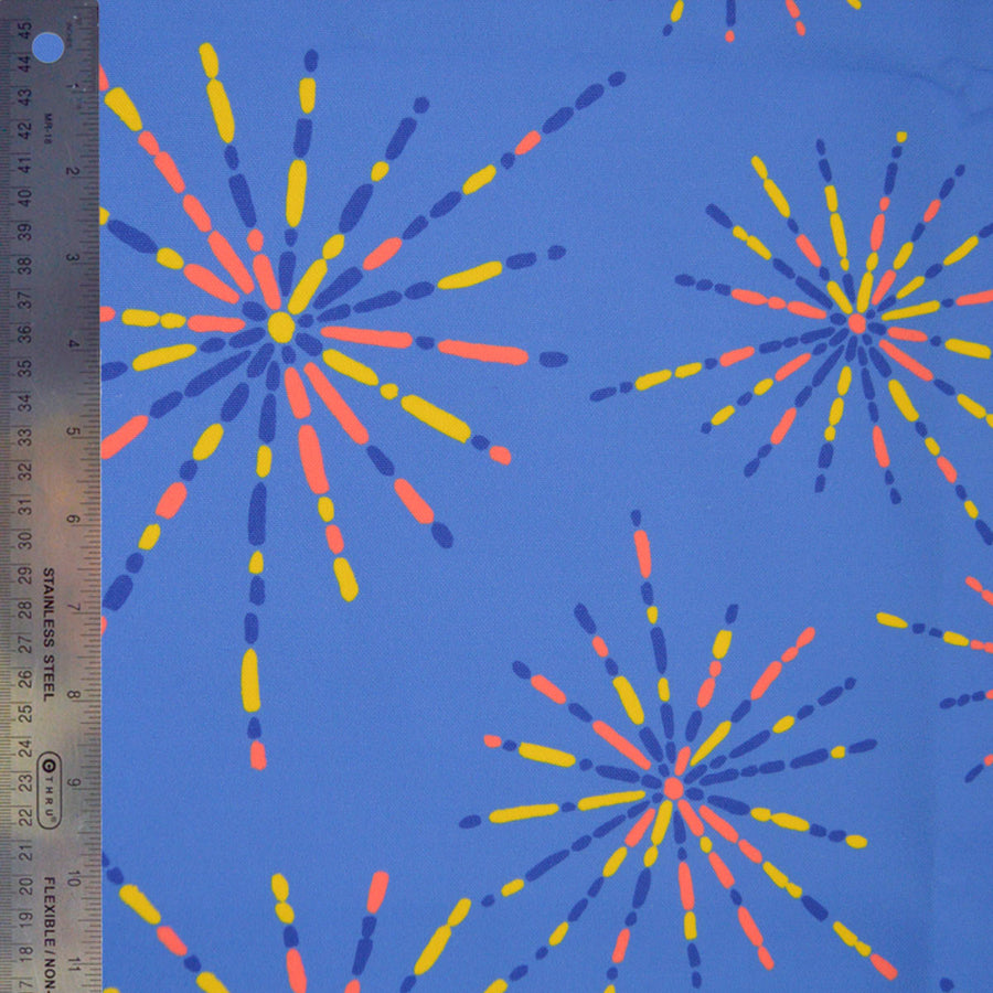 Indigo Fireworks Fabric