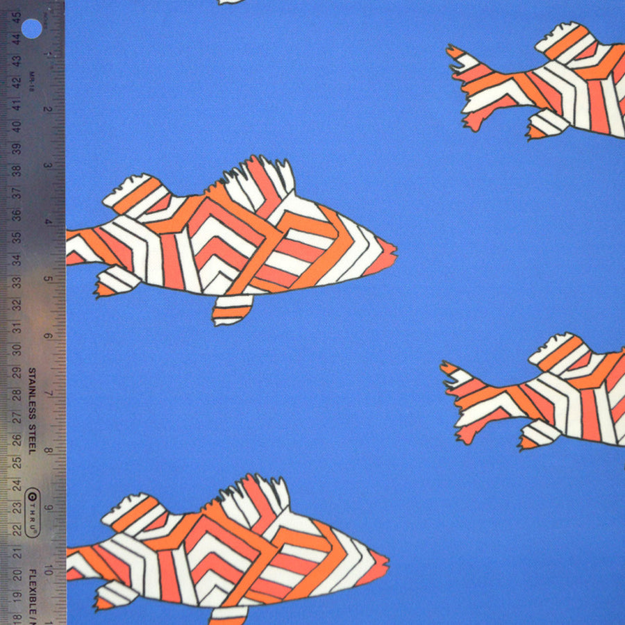 Indigo Striped Perch Fabric