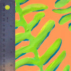 Soft Orange Floating Fronds Fabric