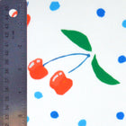 White Berries and Cherries Fabric