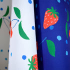 White Berries and Cherries Fabric