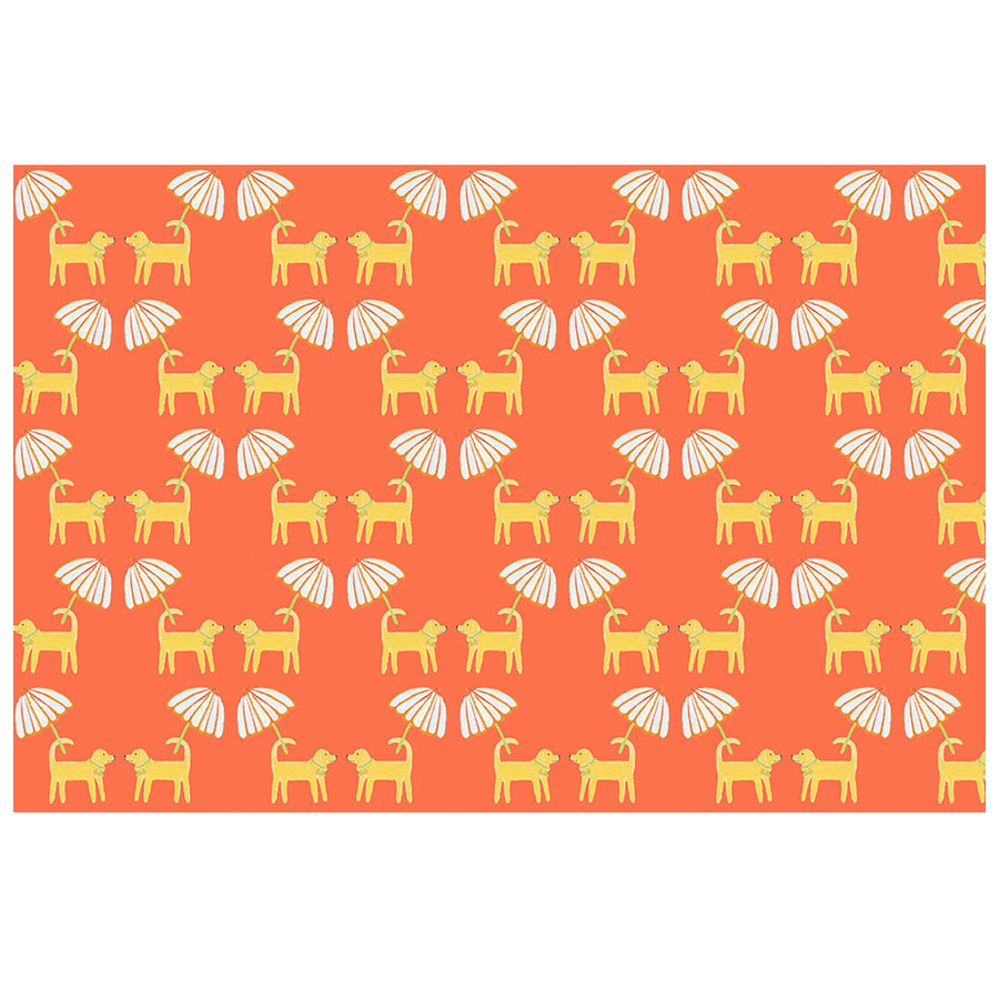 Grapefruit Dog Day Afternoon Fabric