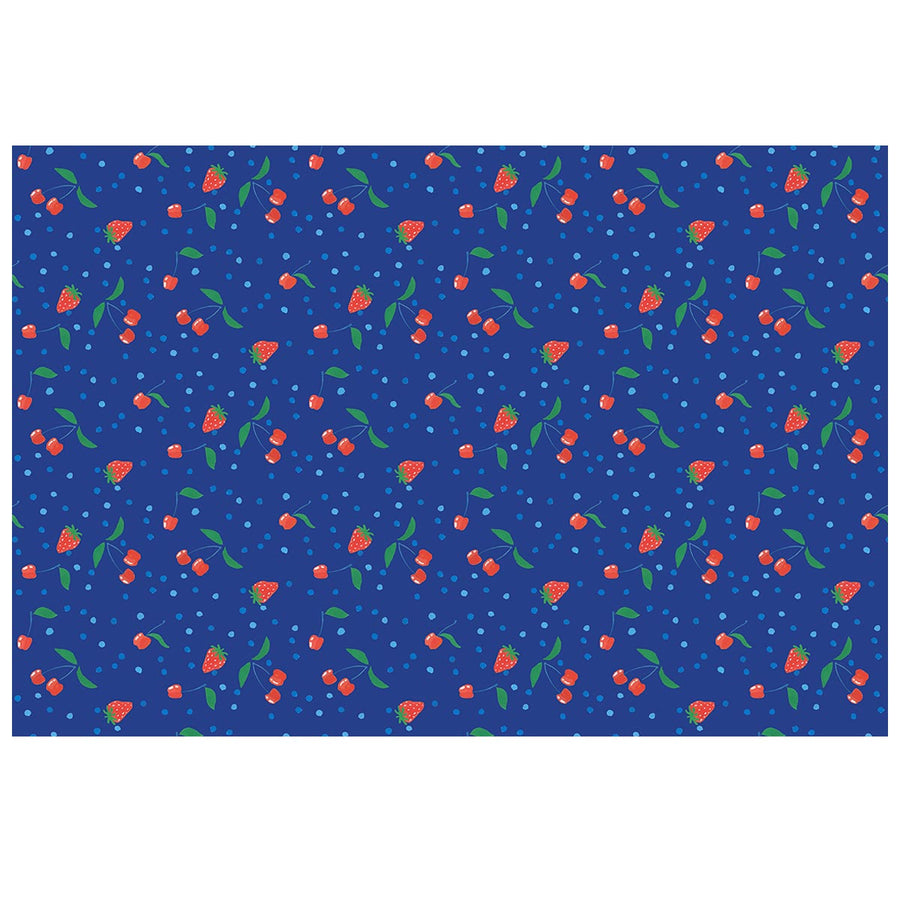 Sapphire Berries and Cherries Fabric