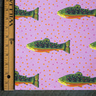 Fuchsia Brook Trout Fabric