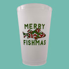 Green Merry Fishmas Shatterproof Cup Set