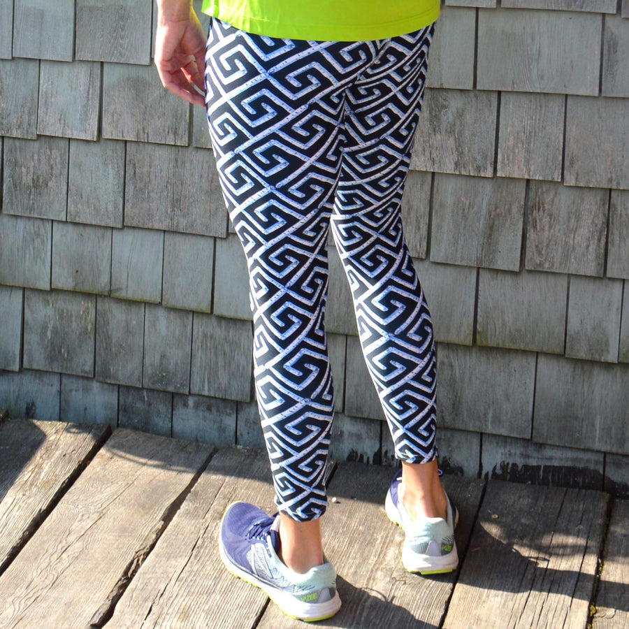 Black Fancy Birch Key Leggings
