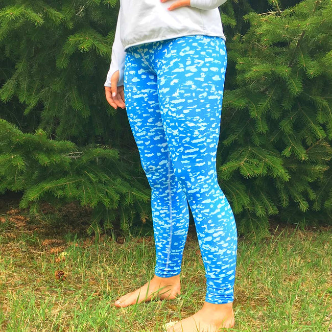 Blue Open Water Leggings