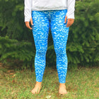 Blue Open Water Leggings