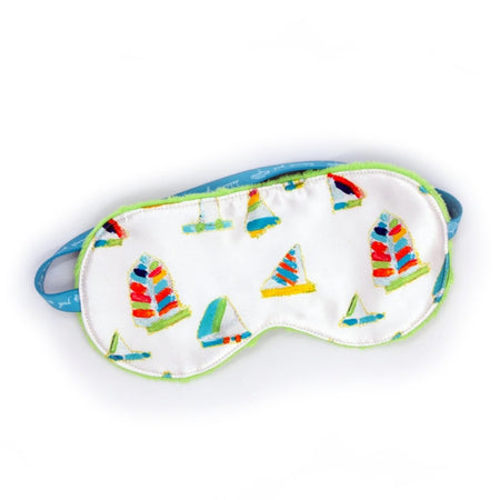 White Summer Sail Sleep Mask