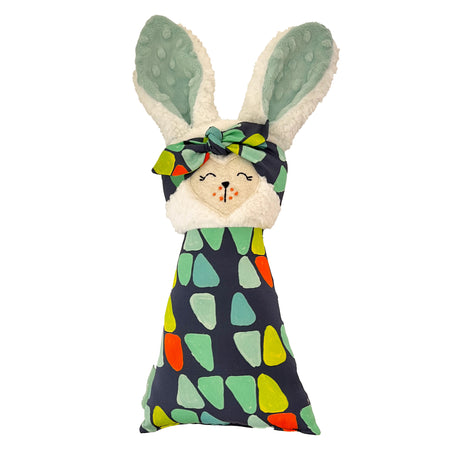 Navy Keep Movin' Bunny Lovey