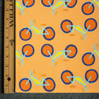 Soft Orange Summer Bikes Fabric