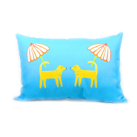 Surf Dog Day Afternoon Outdoor Lumbar Pillow