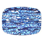 Deep Blue Glitter Melamine Platter