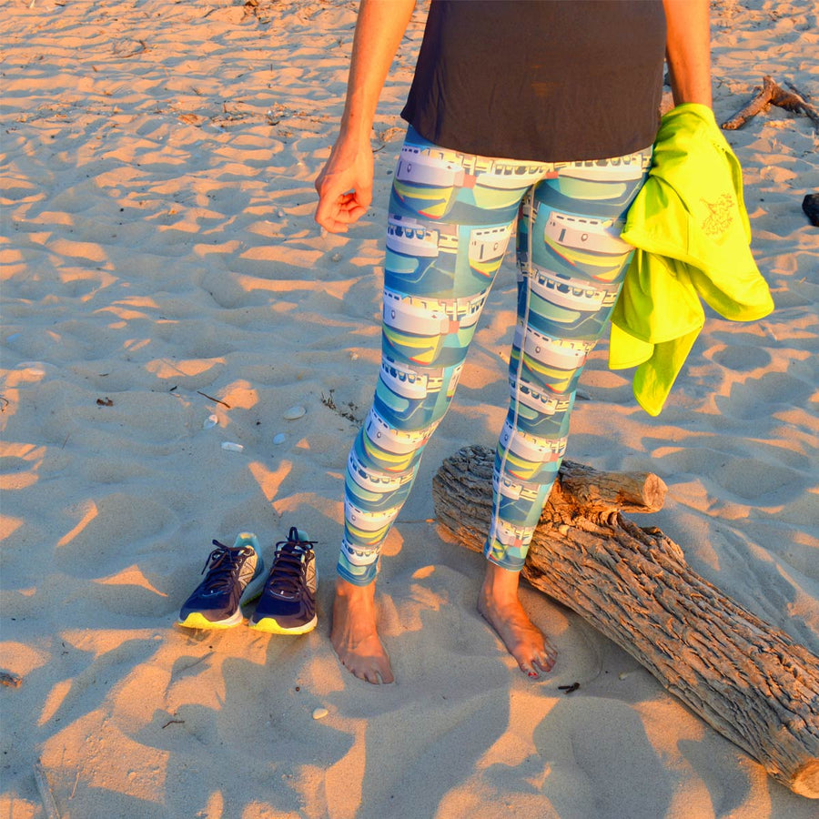 Staggered Tug Leggings