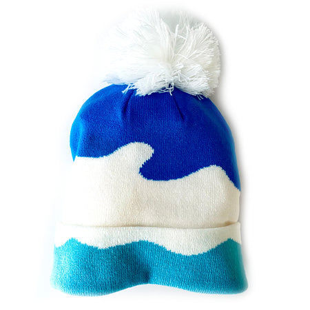 Surfs Up Knit Pom Beanie