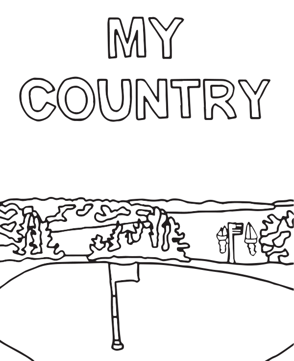 My Country Coloring Printable