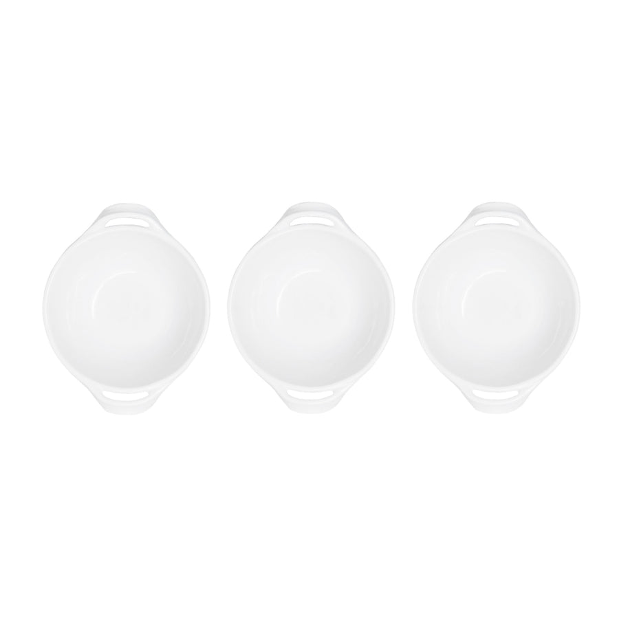 Bianco Mini Two Handled Bowls (Set of Three)
