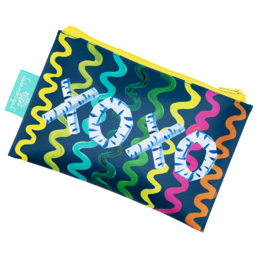 Nightfall Flourish Monogram Dew Drop Envelope Bag