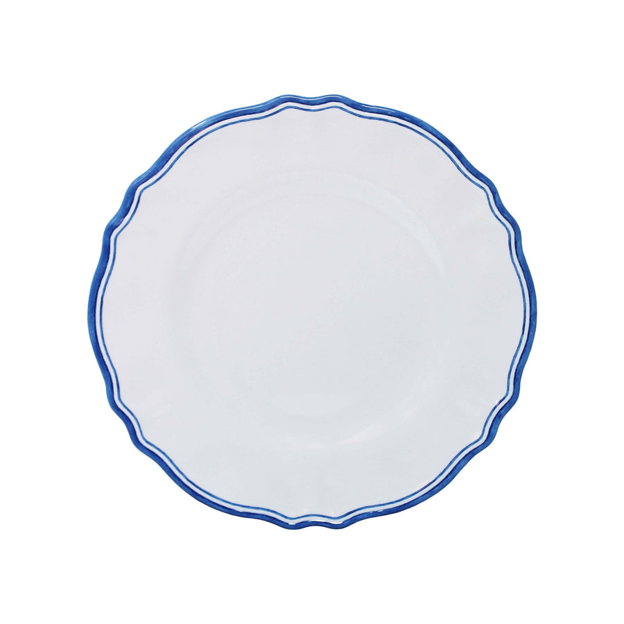 White/Blue Border Maison Salad Plate