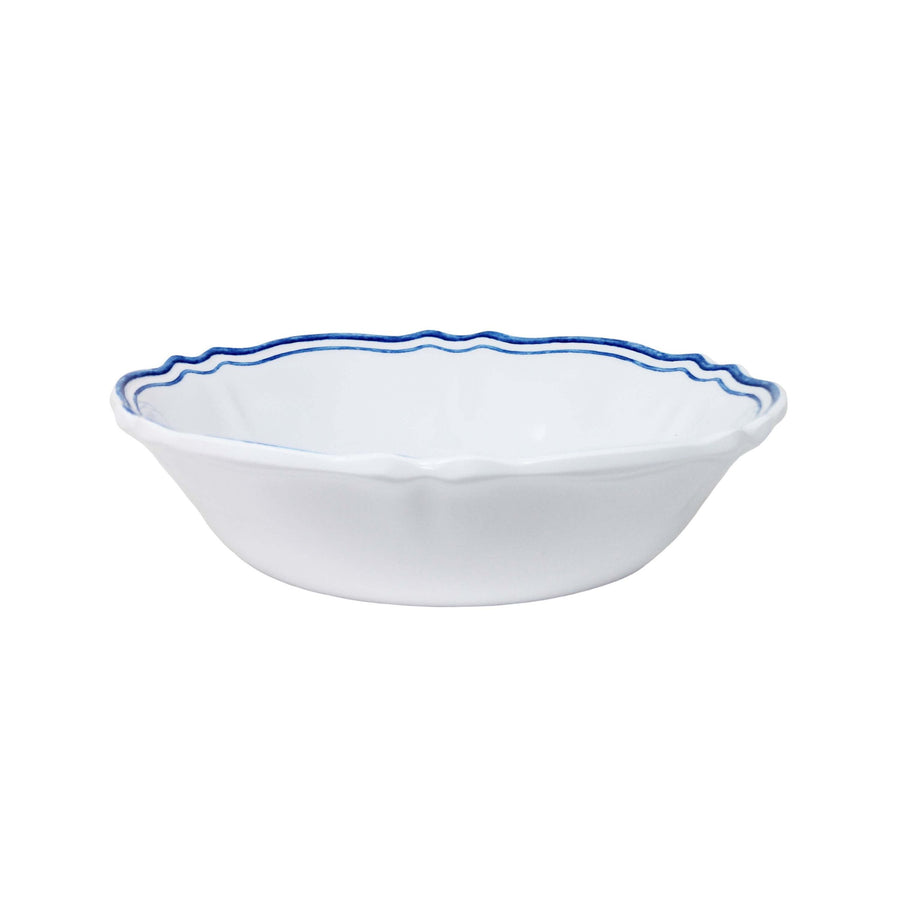 White/Blue Border Maison Soup/Cereal Bowl