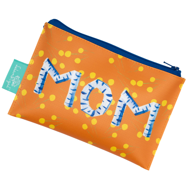 Soft Orange Billy Buttons Monogram Dew Drop Envelope Bag