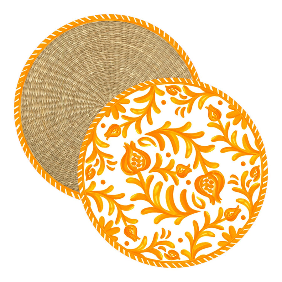 Sicily Orange Place Mat Pak
