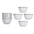 White Rustica Dessert Bowls (Set of 4)