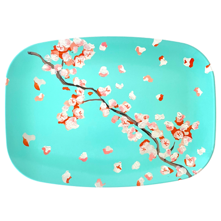 Adriatic Cherry Cha Cha Melamine Platter