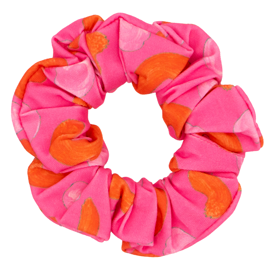 Azalea French Dots Scrunchie