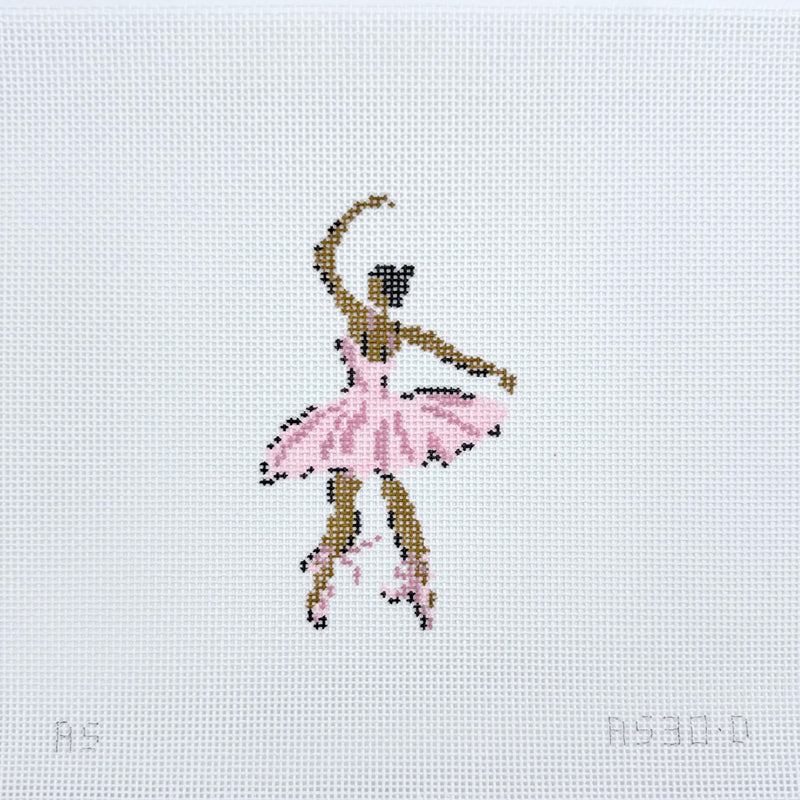 Ballerina Arabesque Needlepoint Canvas