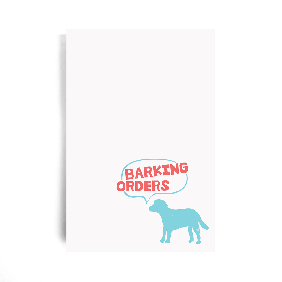 Barking Orders Notepad