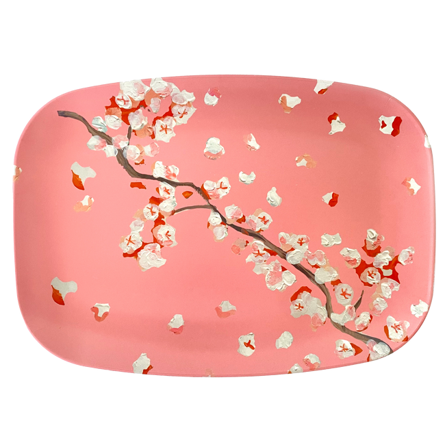 Bashful Cherry Cha Cha Melamine Platter