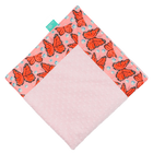 Bashful Monarchs Marching with Baby Pink Minky Baby Blankie