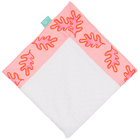 Bashful Organic Leaf with White Minky Baby Blankie