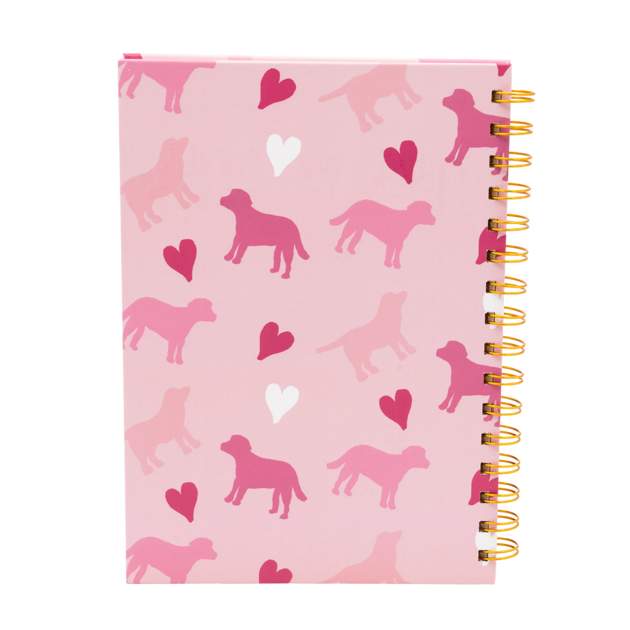 Bashful  Puppies Love Spiral Journal