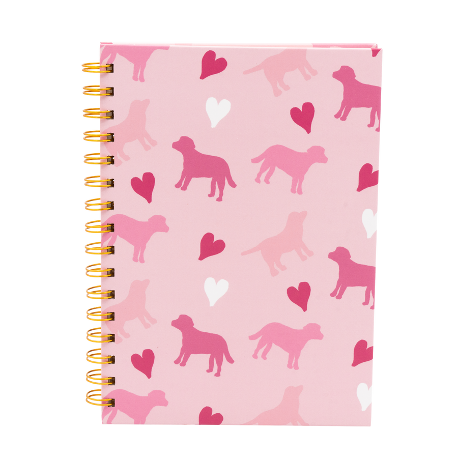 Bashful  Puppies Love Spiral Journal