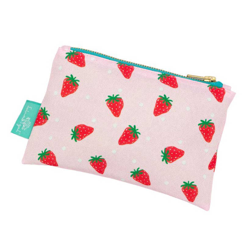 Bashful Strawberries Stash Bag