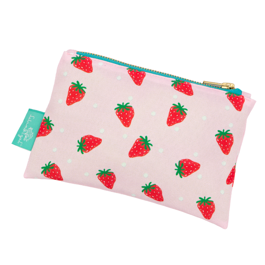 Bashful Strawberries Stash Bag