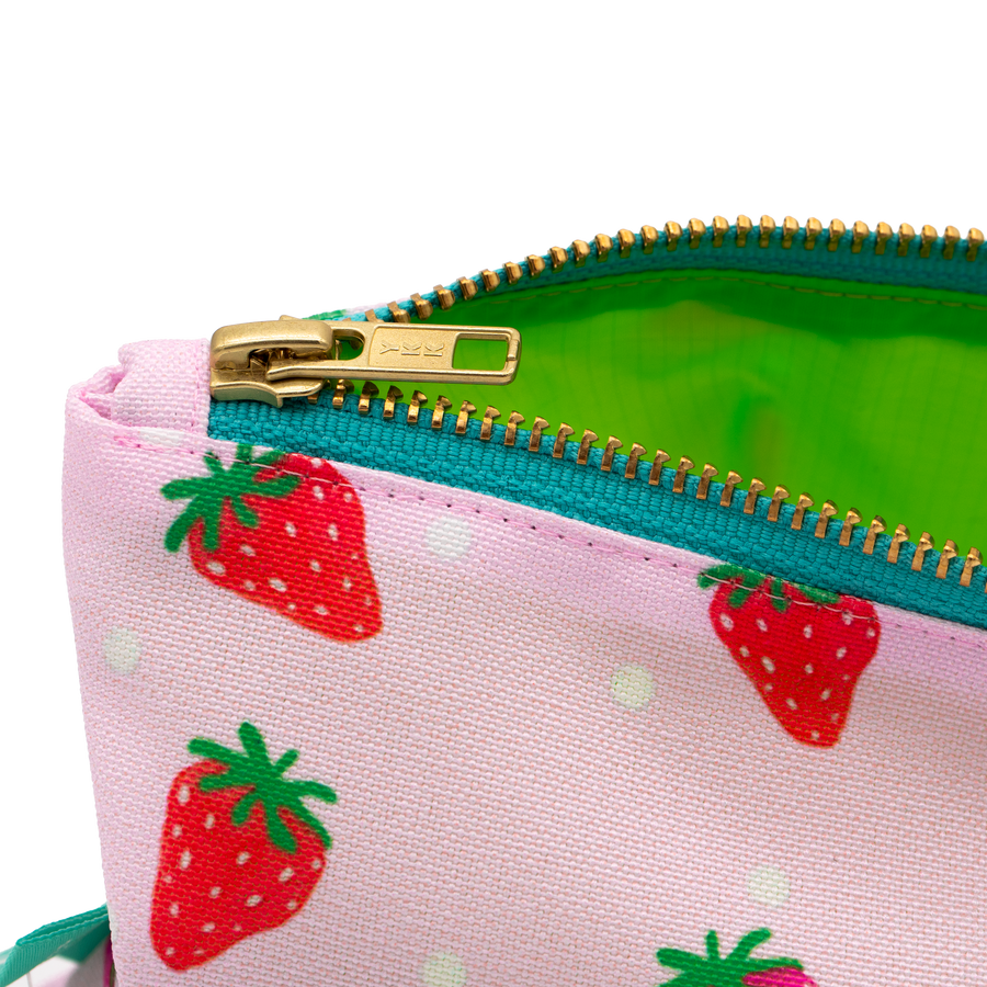 Bashful Strawberries Stash Bag