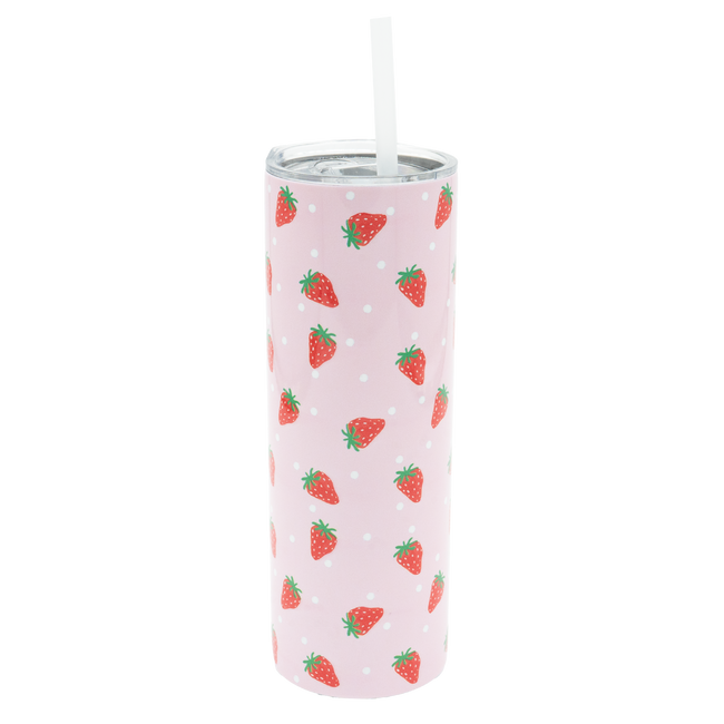 Bashful Strawberry Fields Tumbler