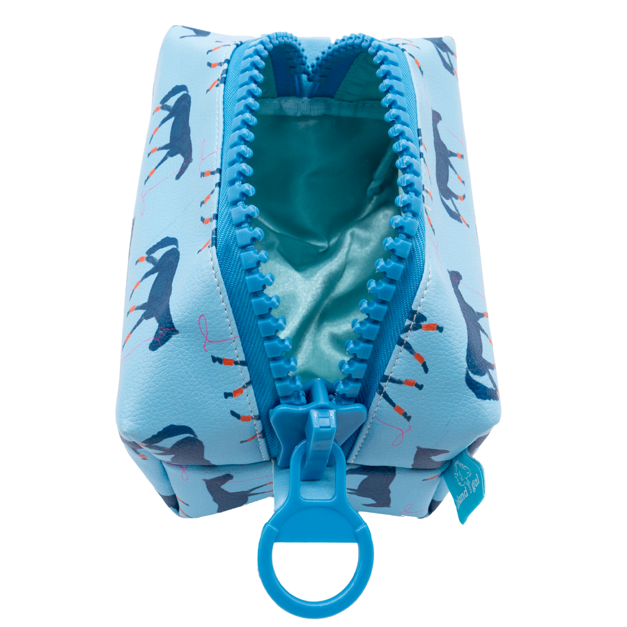 Powder Blue Big Blue Eco-Leather Sis Dopp