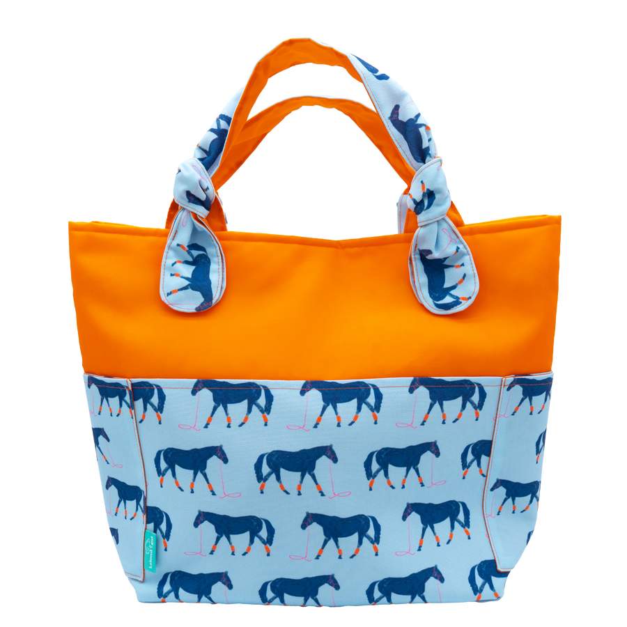 Big Blue/Orange Outside Bag