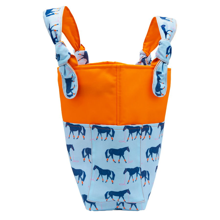 Big Blue/Orange Outside Bag