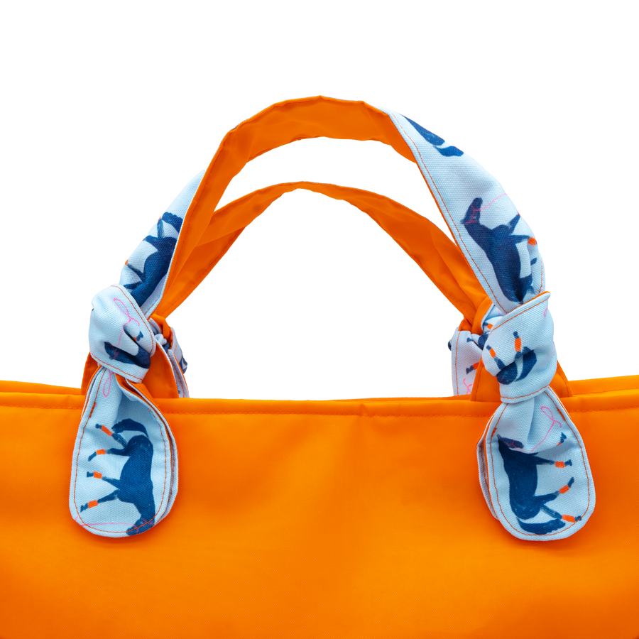 Big Blue/Orange Outside Bag